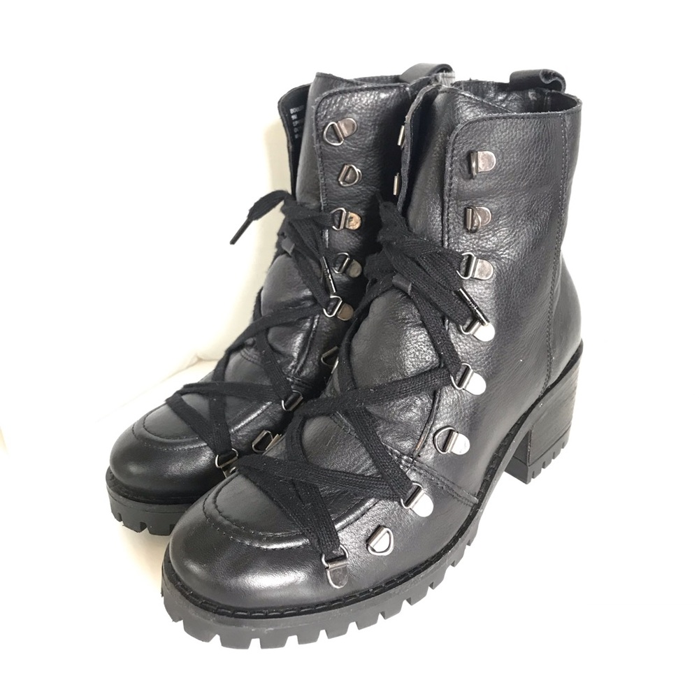 Matisse Boulder Hiker Biker Boot NEW Black Leather US 9